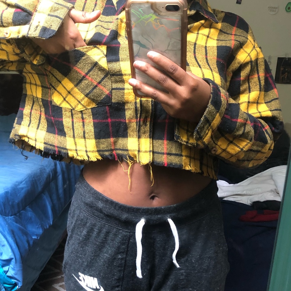 Plaid crop top